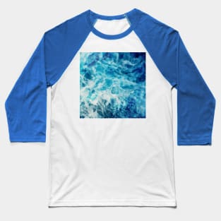 Beautiful Blue Waves 2 Baseball T-Shirt